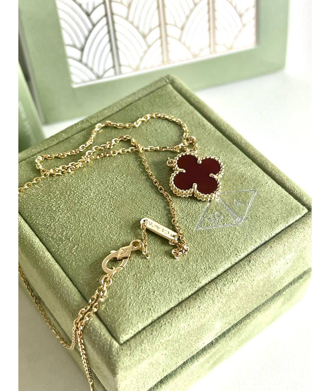 VAN CLEEF & ARPELS Красная подвеска из желтого золота, фото 4