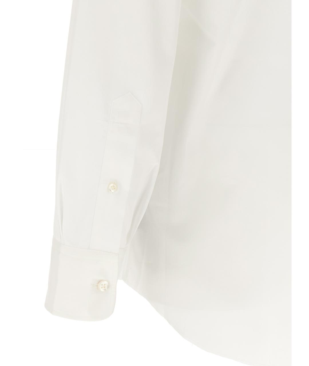 MAISON MARGIELA Белая хлопковая кэжуал рубашка, фото 4