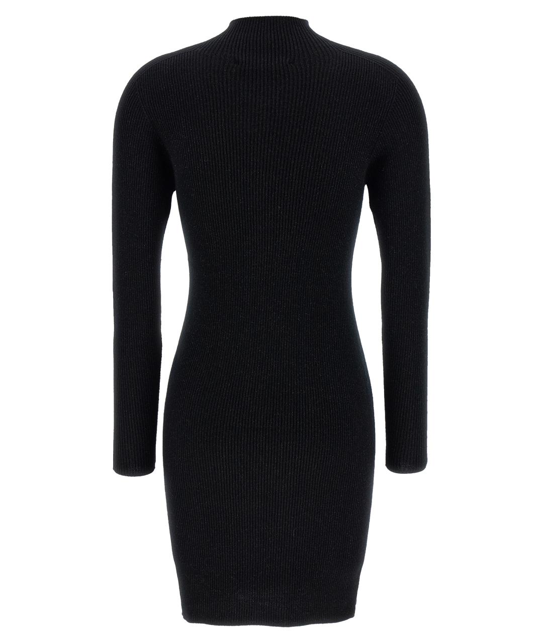 WEEKEND MAX MARA Черное шерстяное платье, фото 2