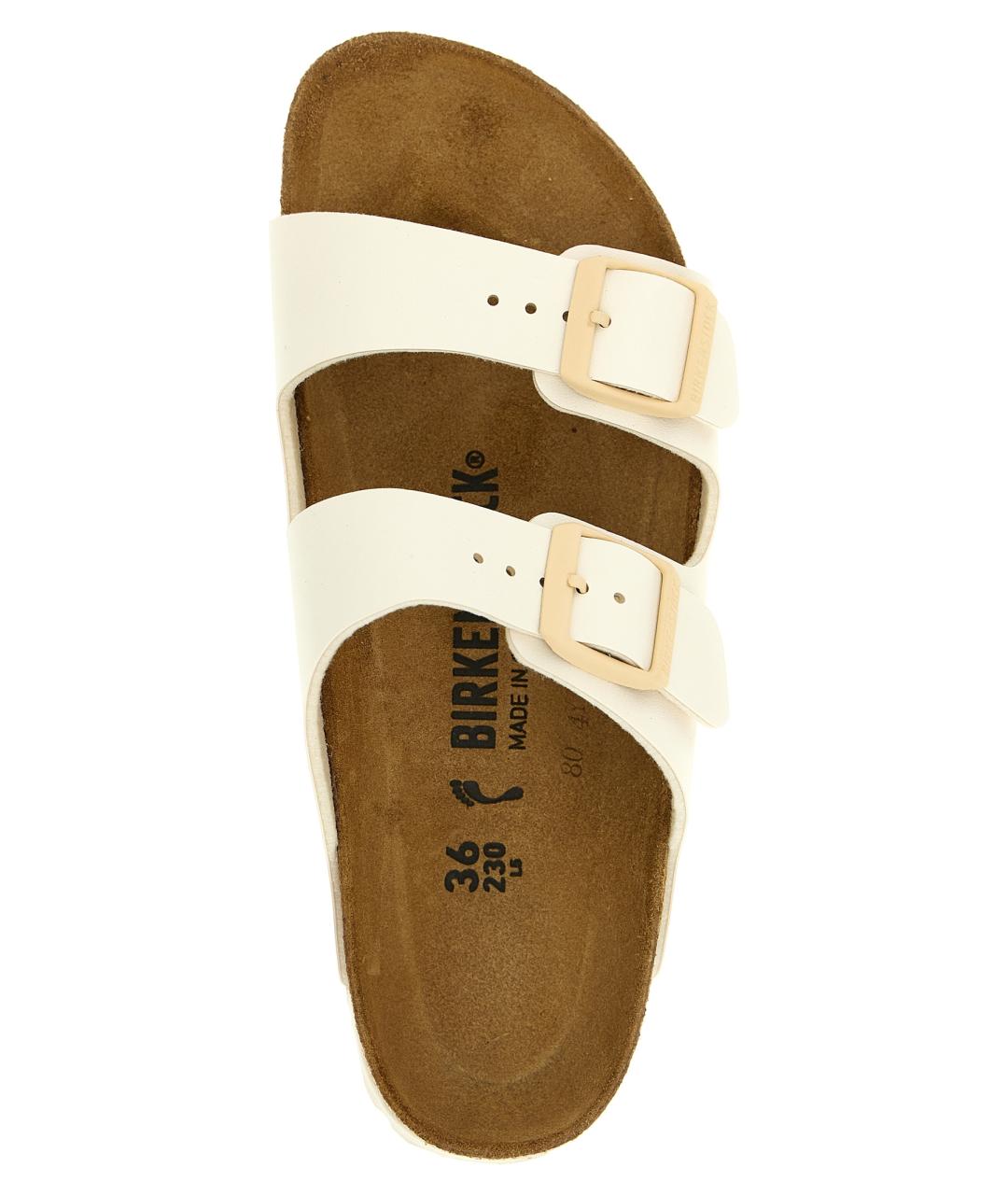 BIRKENSTOCK Бежевые шлепанцы, фото 4