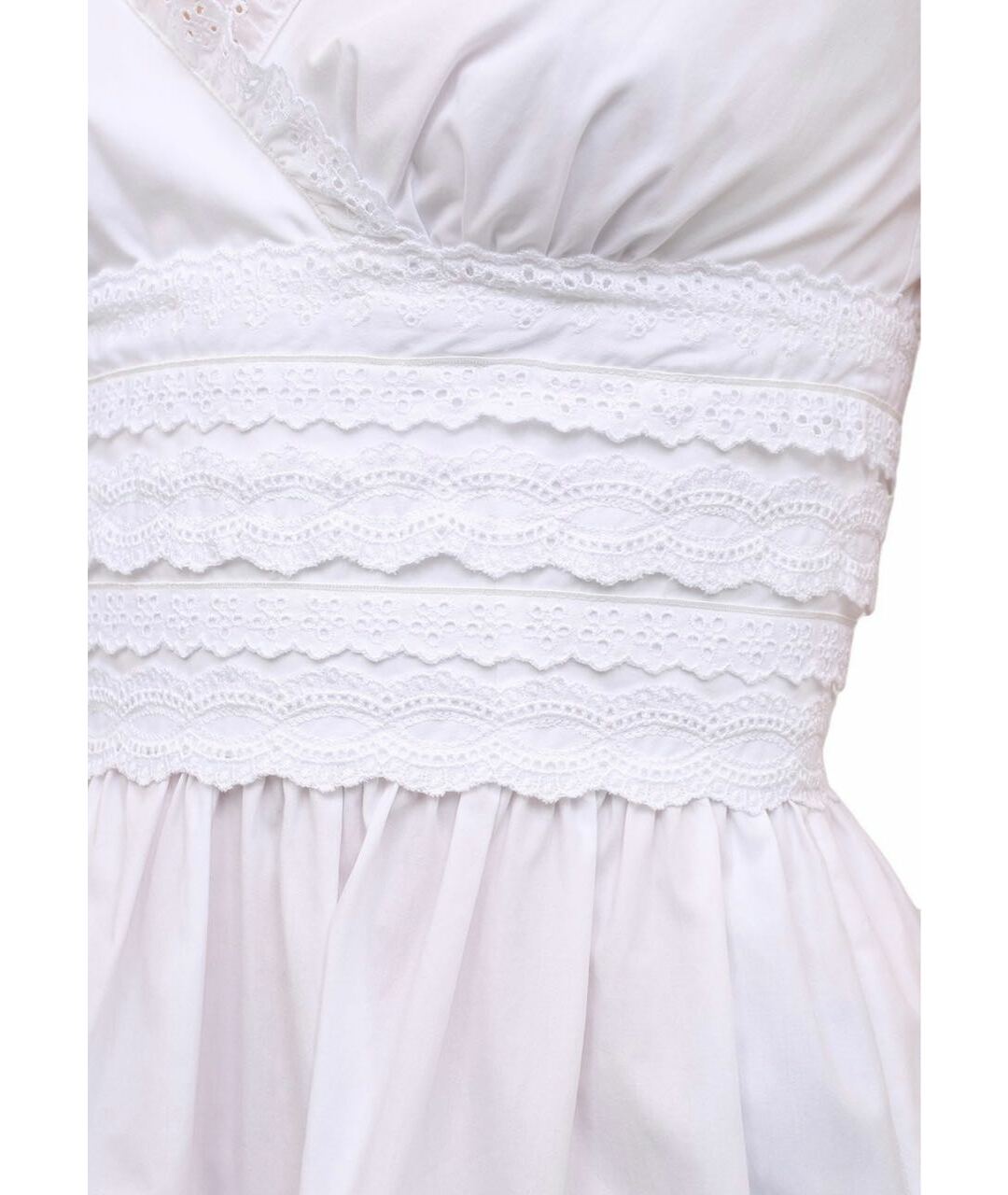 DOLCE&GABBANA Белое хлопковое платье, фото 5