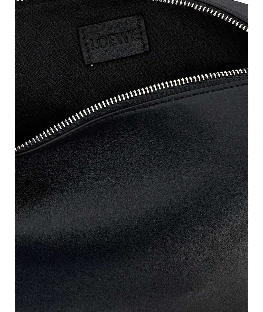 LOEWE Черная кожаная сумка на плечо, фото 4