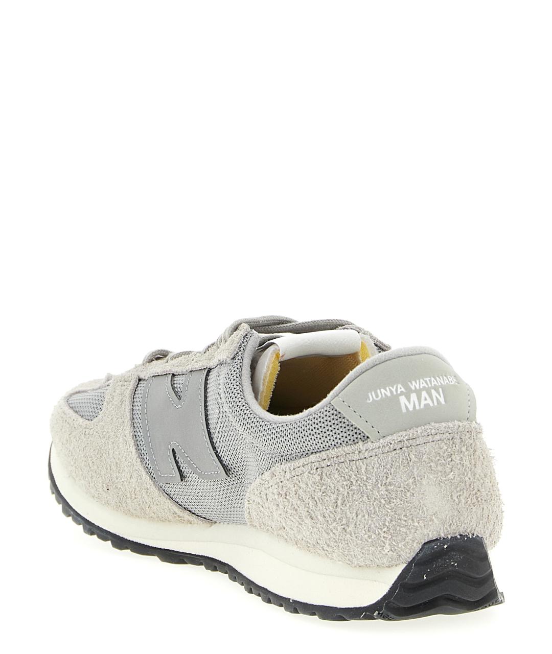 JUNYA WATANABE Серые кожаные низкие кроссовки / кеды, фото 3