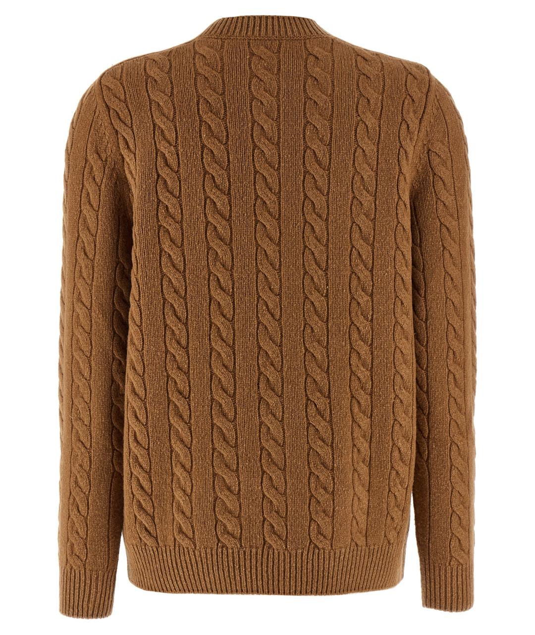 THE ROW Коричневый шерстяной кардиган, фото 2