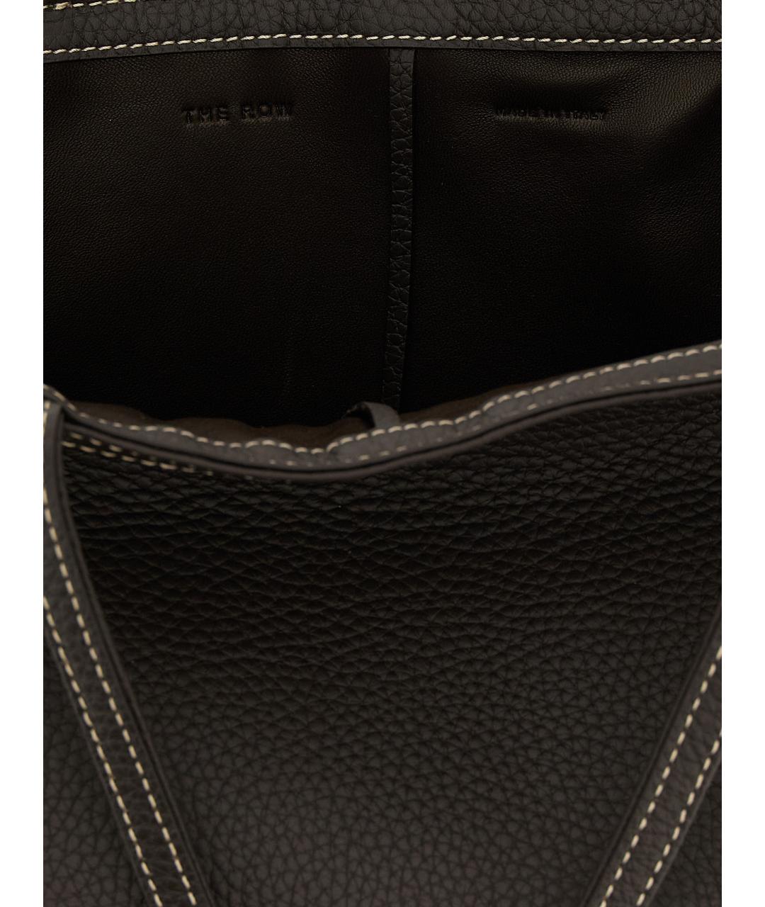 THE ROW Коричневая кожаная сумка через плечо, фото 4