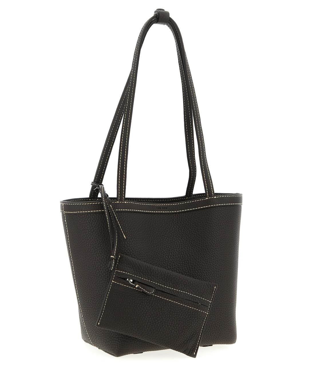 THE ROW Коричневая кожаная сумка через плечо, фото 3