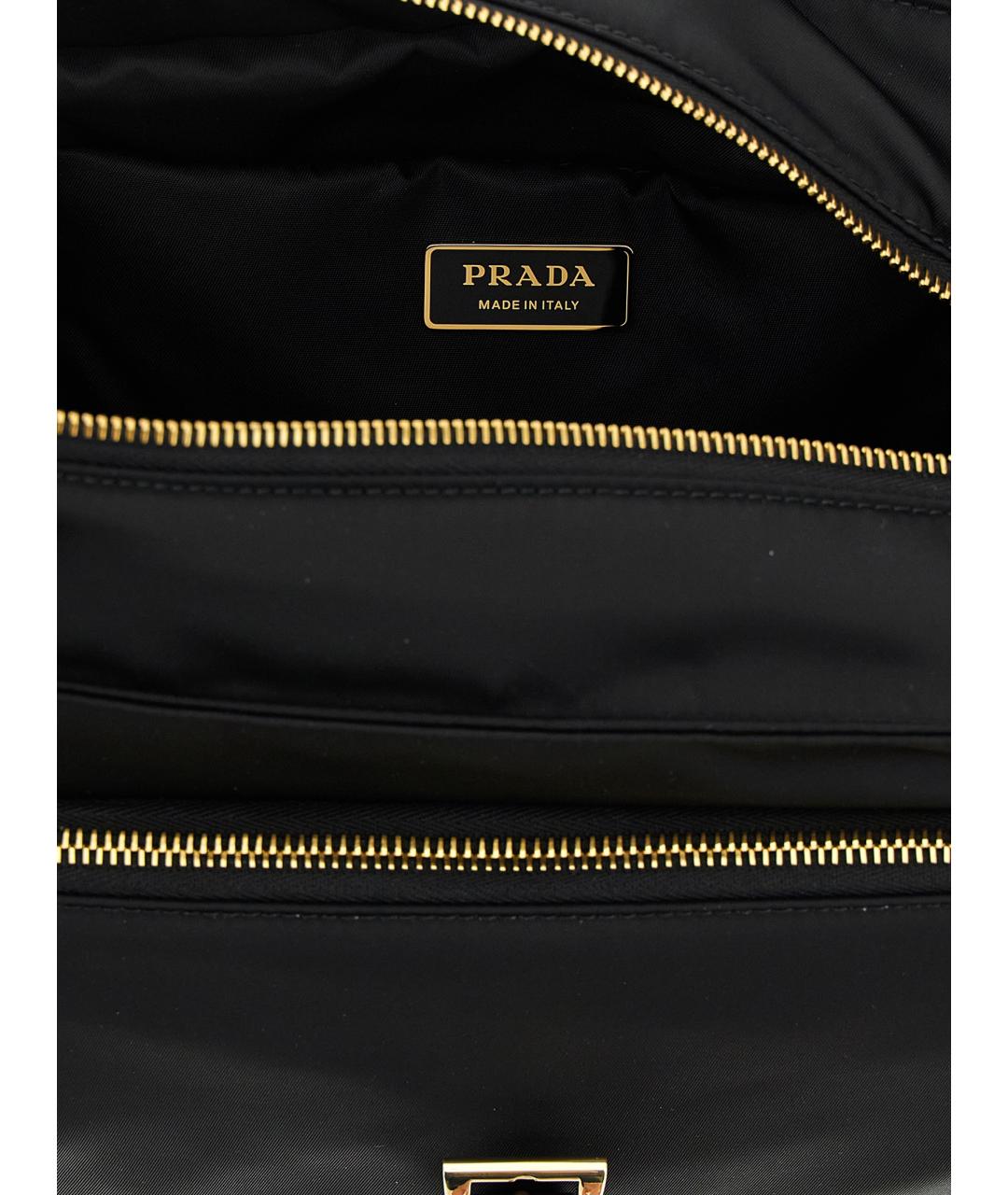 PRADA Черная синтетическая сумка через плечо, фото 4