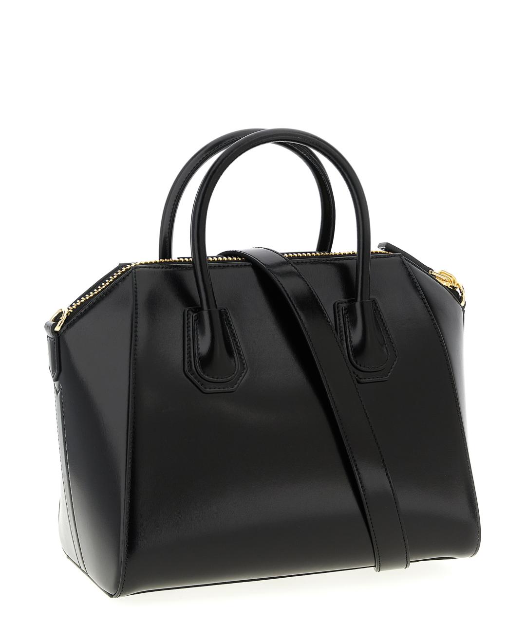 GIVENCHY Черная кожаная сумка с короткими ручками, фото 2