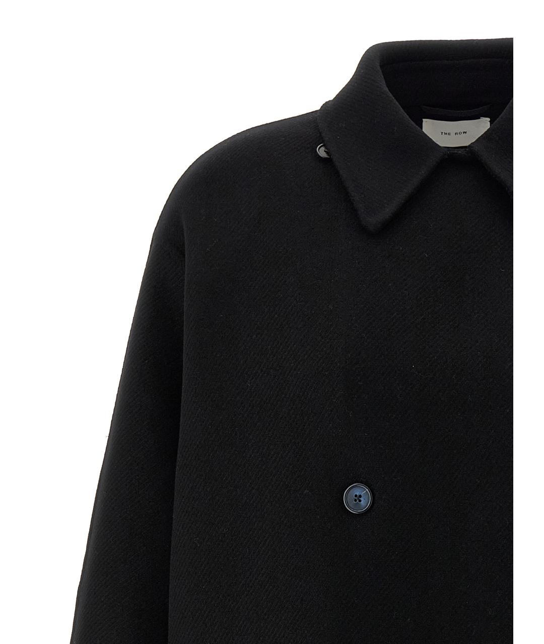 THE ROW Черное шерстяное пальто, фото 4