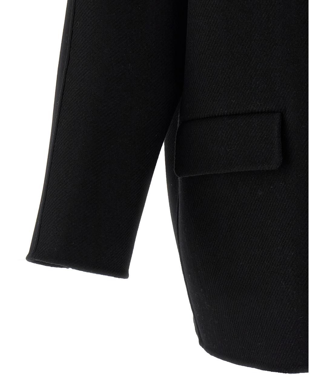 THE ROW Черное шерстяное пальто, фото 5