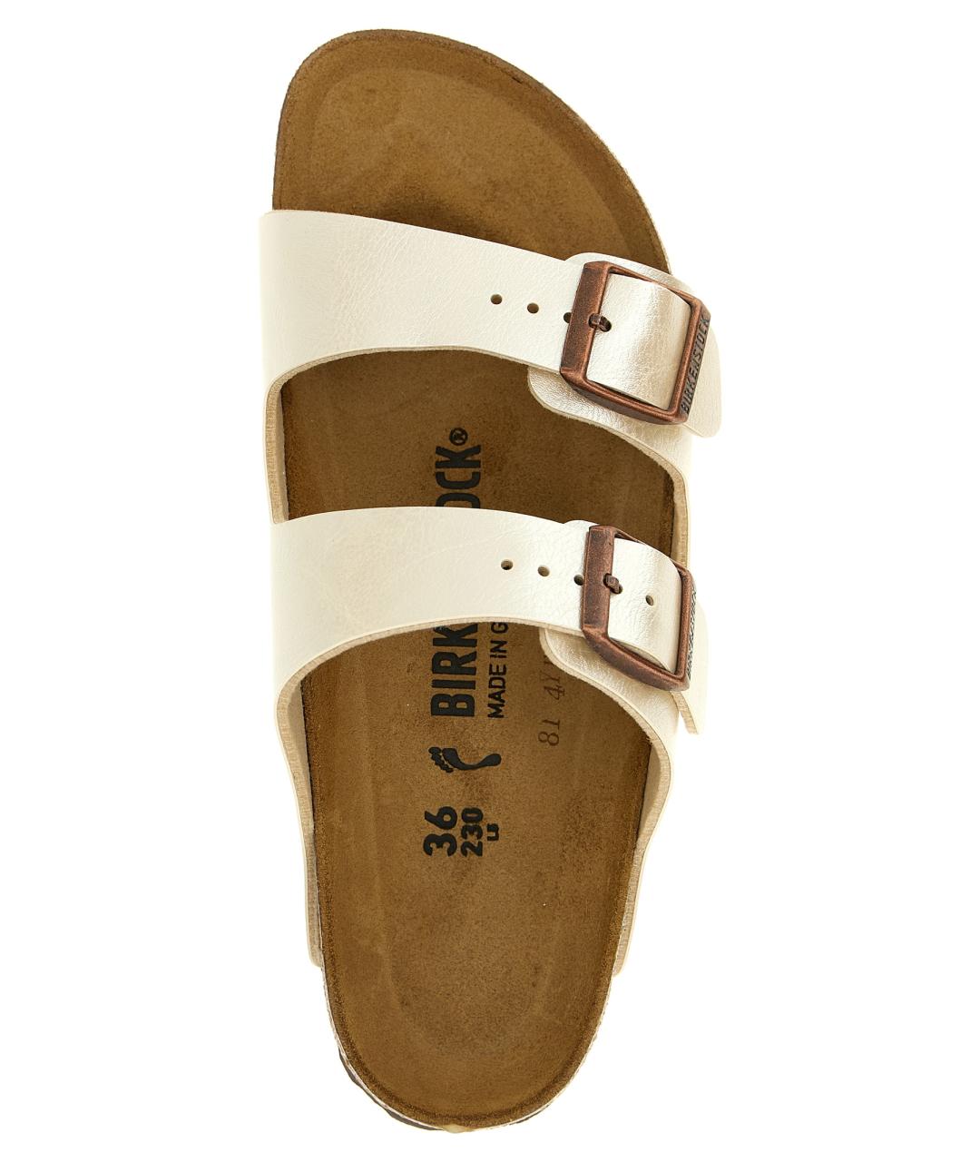 BIRKENSTOCK Белые шлепанцы, фото 4