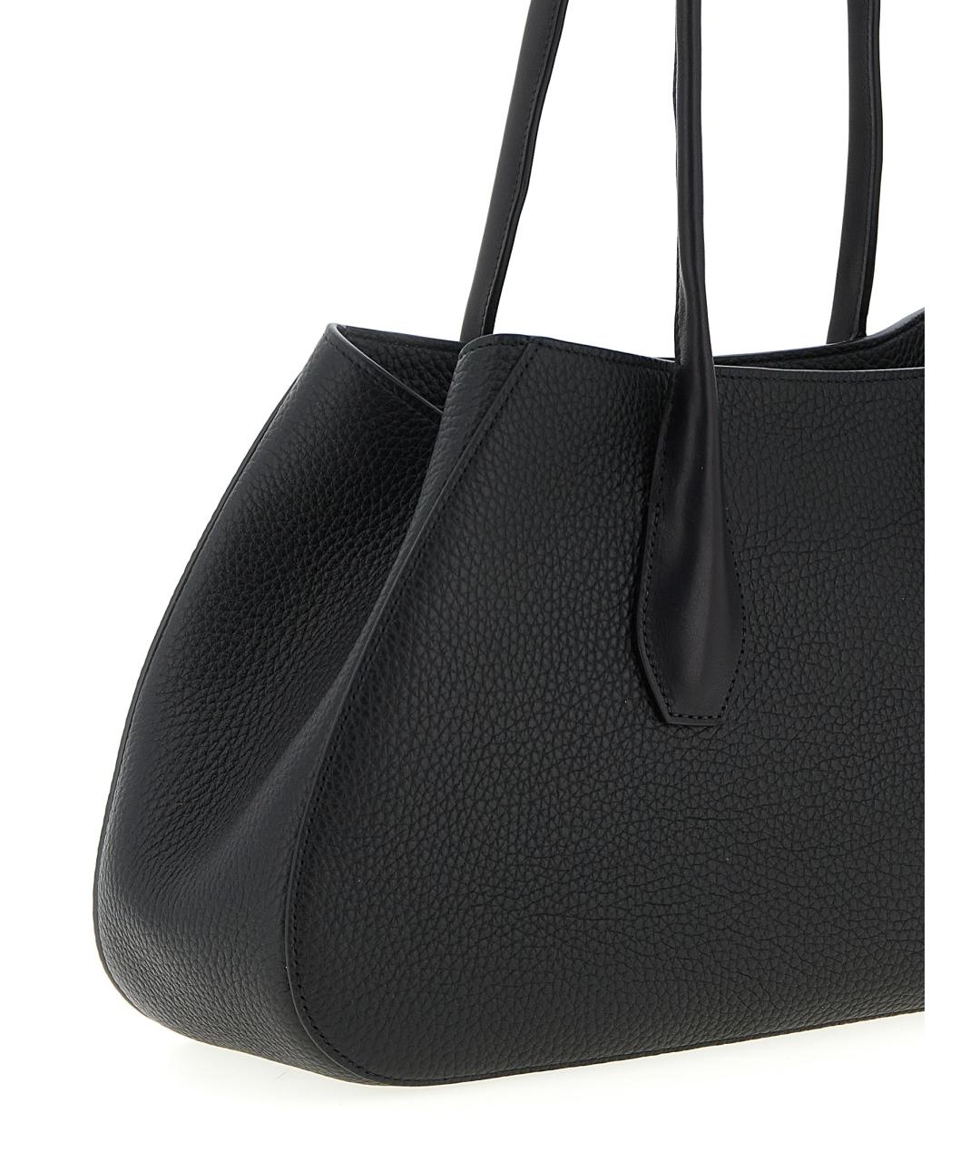 THE ROW Черная кожаная сумка тоут, фото 3