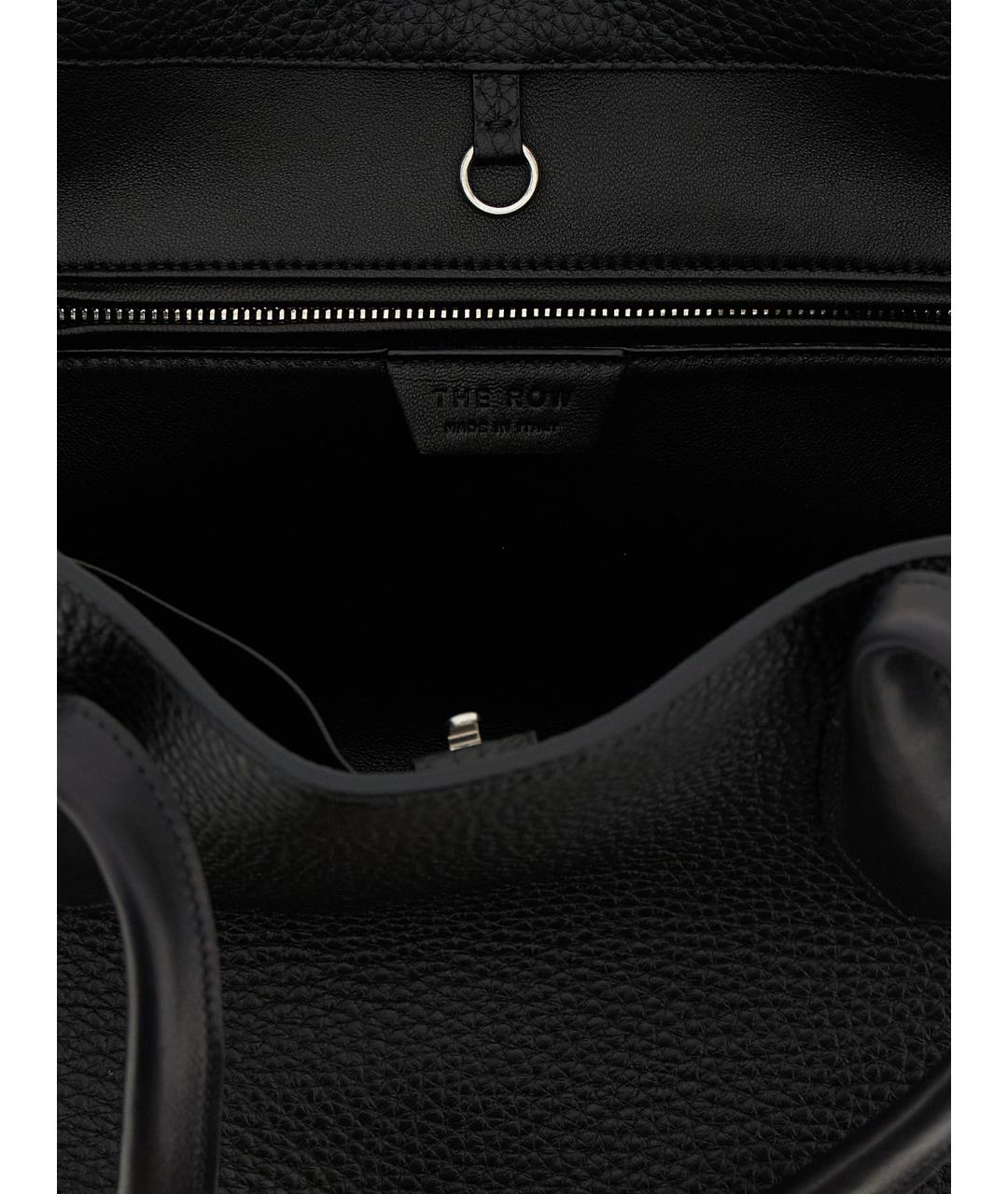 THE ROW Черная кожаная сумка тоут, фото 4