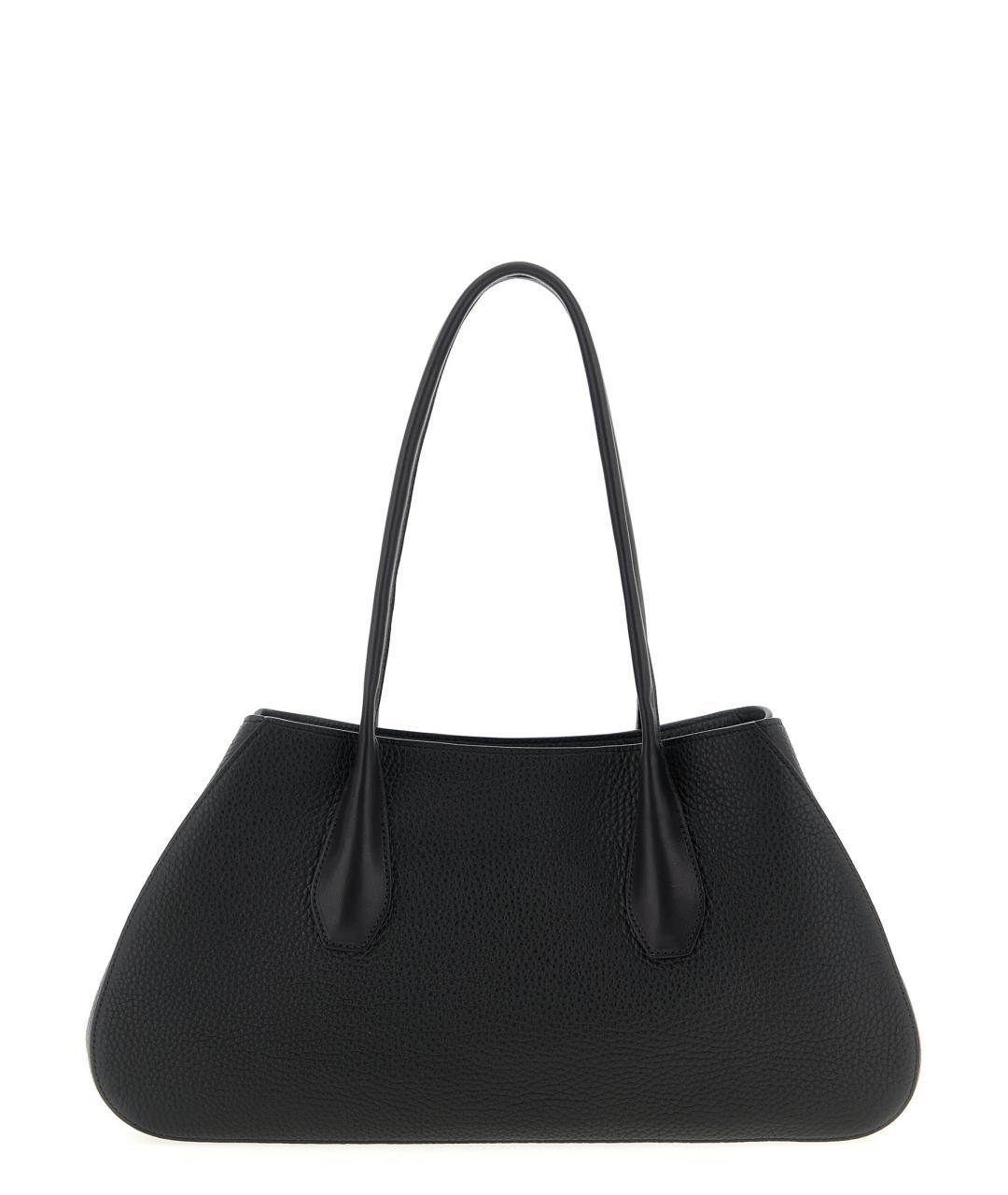 THE ROW Черная кожаная сумка тоут, фото 1