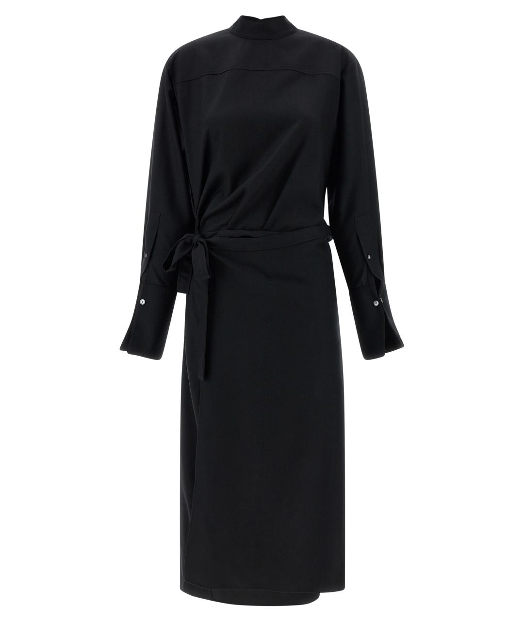 THE ROW Черное шерстяное повседневное платье, фото 1