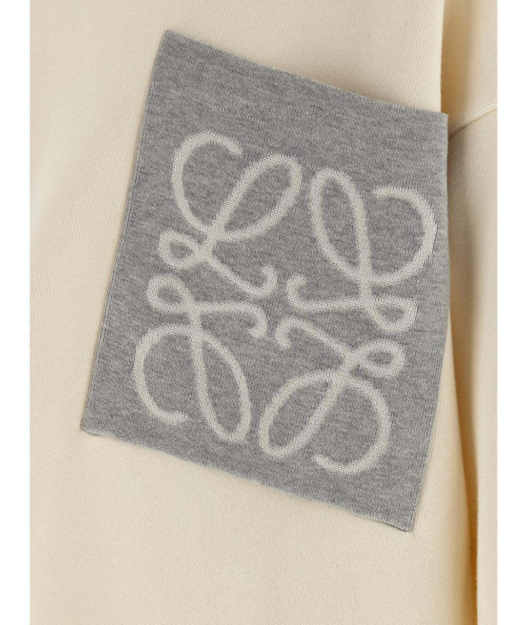 LOEWE Бежевый хлопковый джемпер / свитер, фото 4