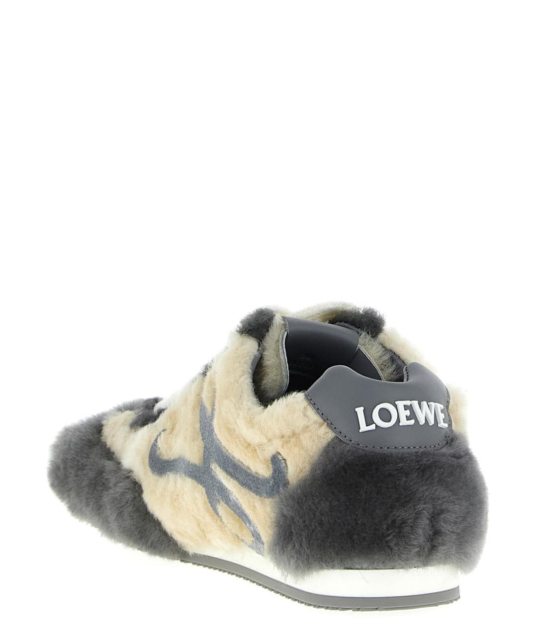 LOEWE Мульти кожаные кроссовки, фото 3