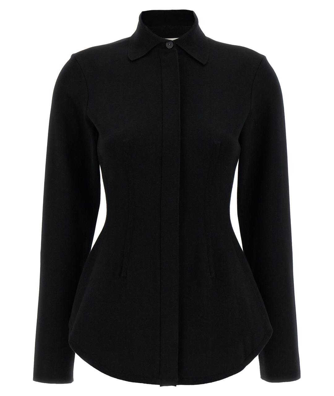 SPORTMAX Черная вискозная блузы, фото 1