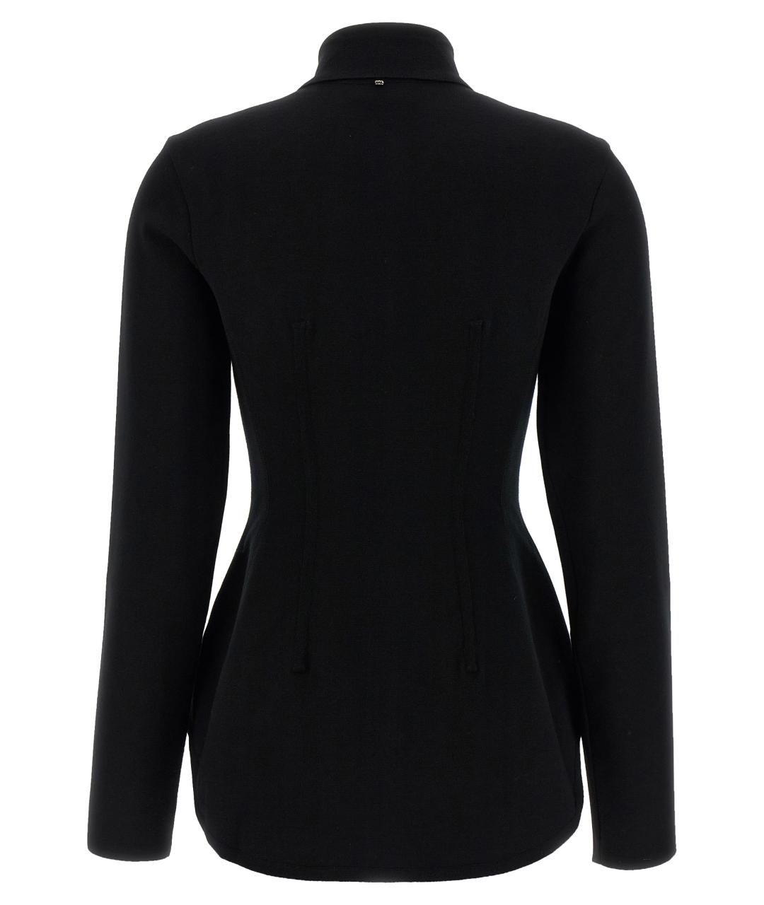 SPORTMAX Черная вискозная блузы, фото 2