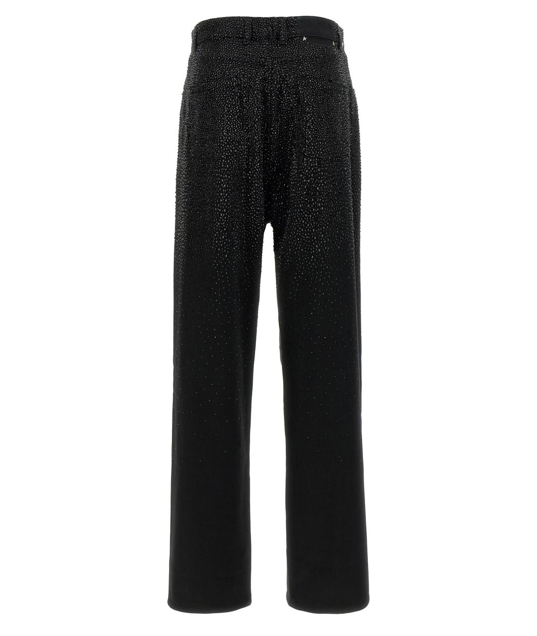 GOLDEN GOOSE DELUXE BRAND Черные хлопковые прямые джинсы, фото 2