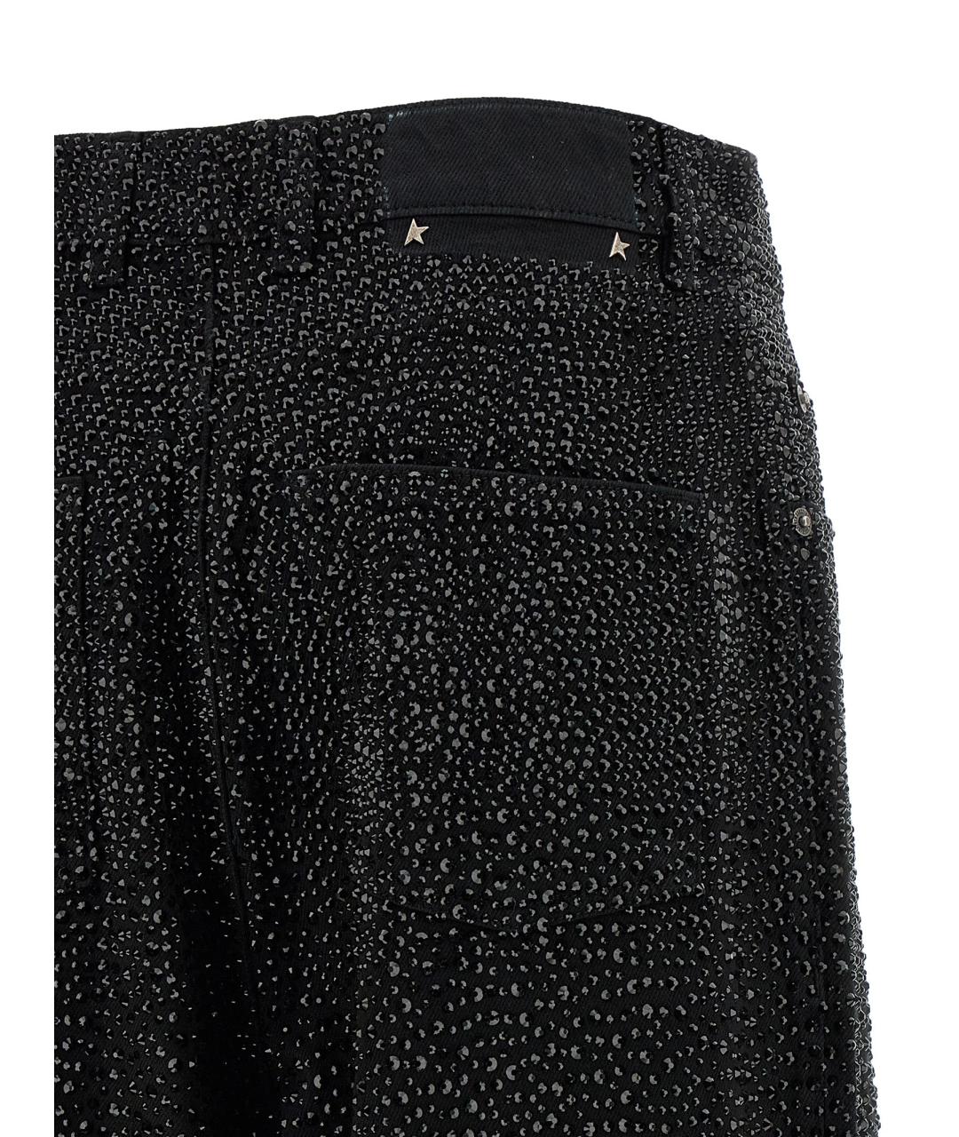 GOLDEN GOOSE DELUXE BRAND Черные хлопковые прямые джинсы, фото 4