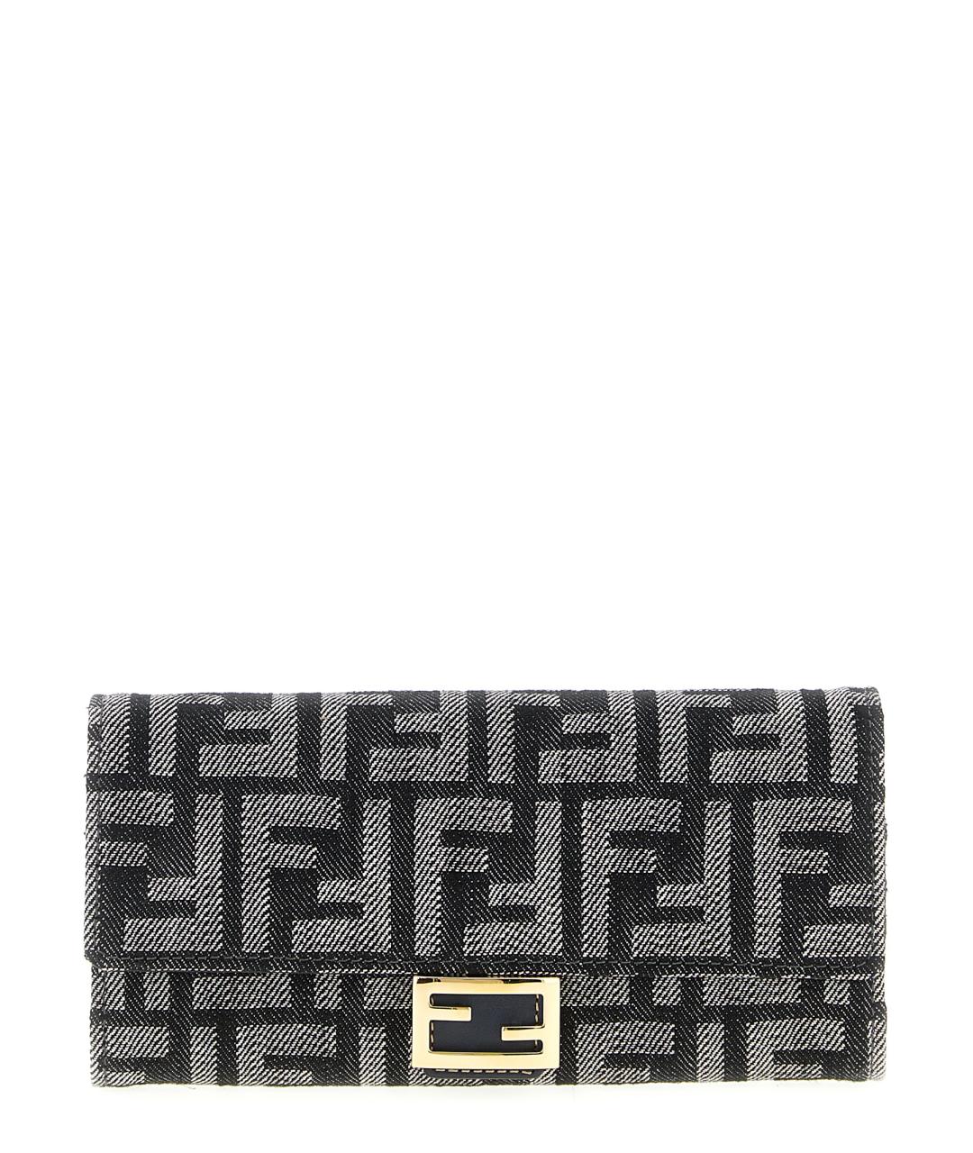 FENDI Черный кошелек, фото 1