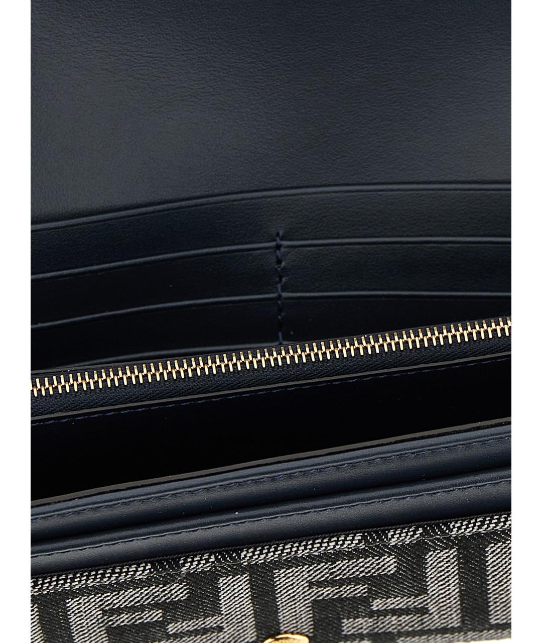 FENDI Черный кошелек, фото 4