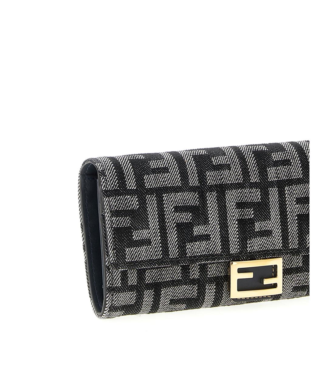 FENDI Черный кошелек, фото 3