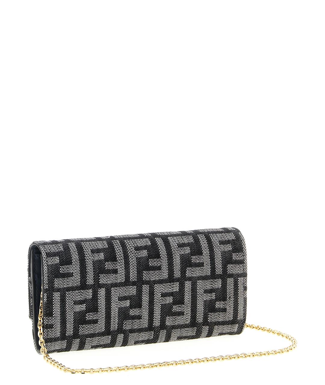 FENDI Черный кошелек, фото 2