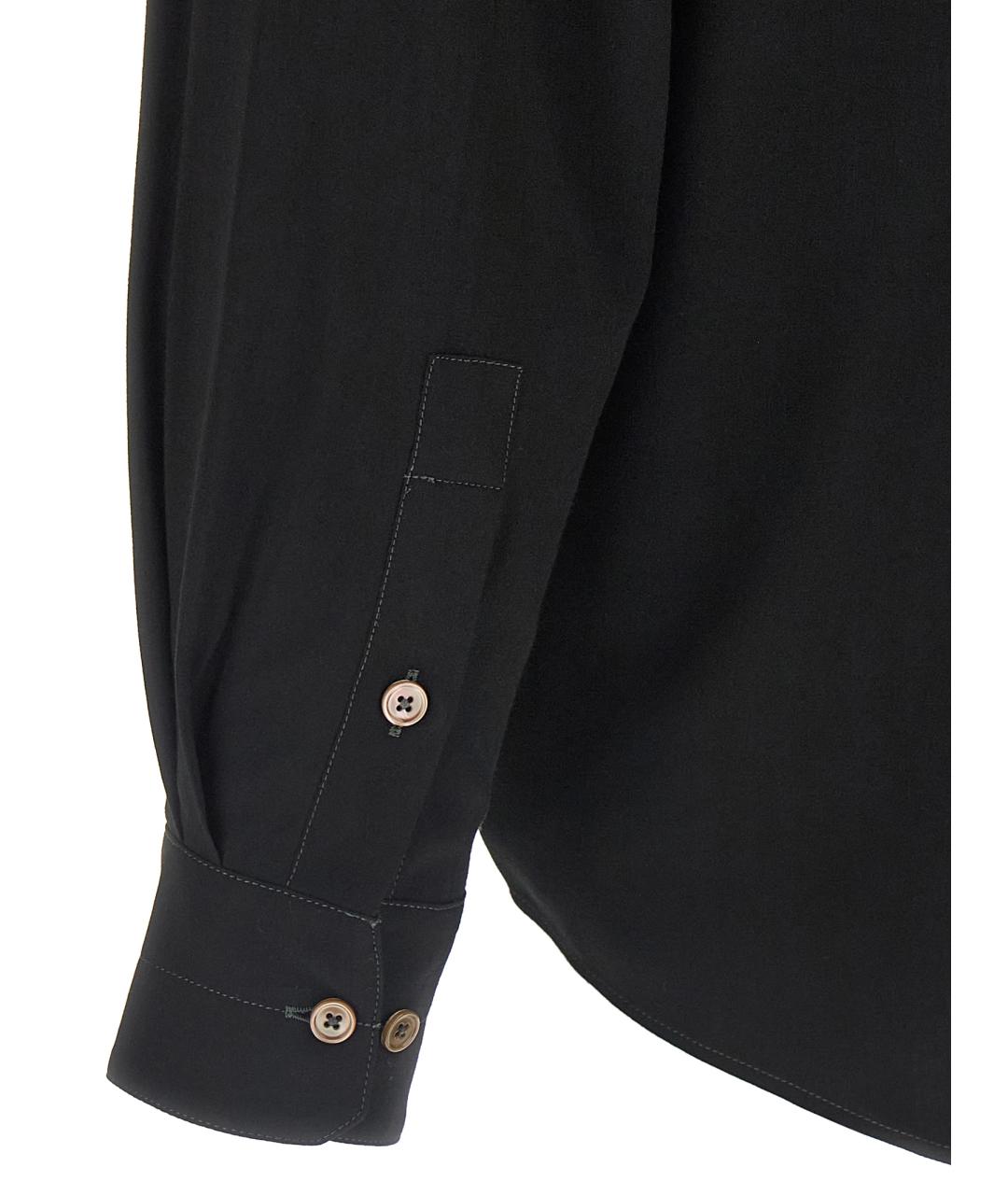 LEMAIRE Черная кэжуал рубашка, фото 4