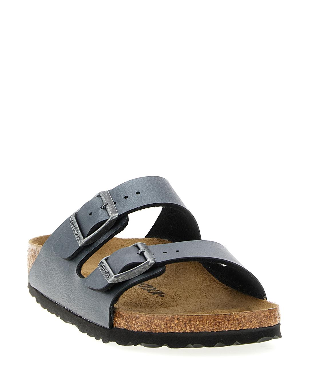 BIRKENSTOCK Черные шлепанцы, фото 4