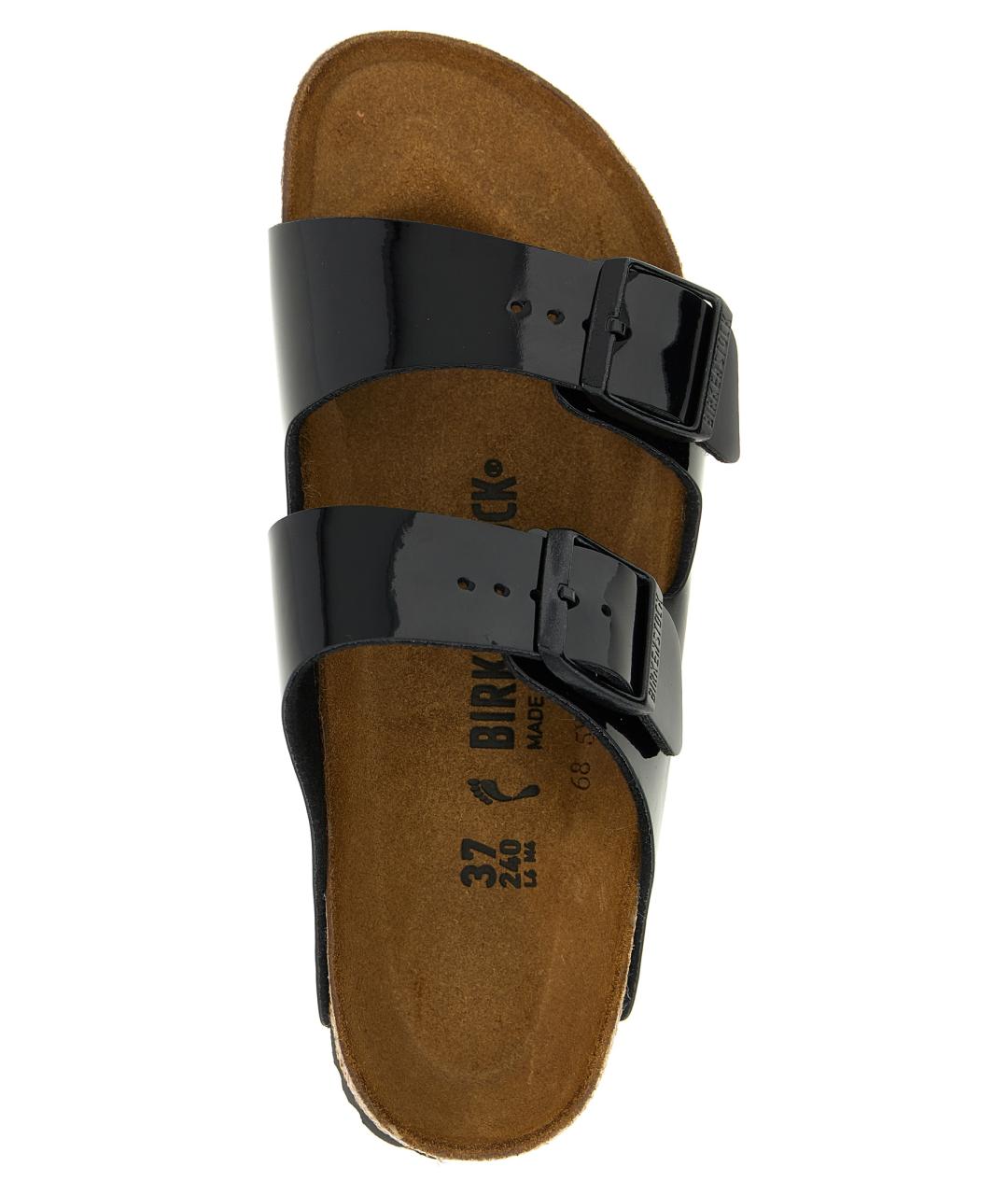 BIRKENSTOCK Черные шлепанцы, фото 4