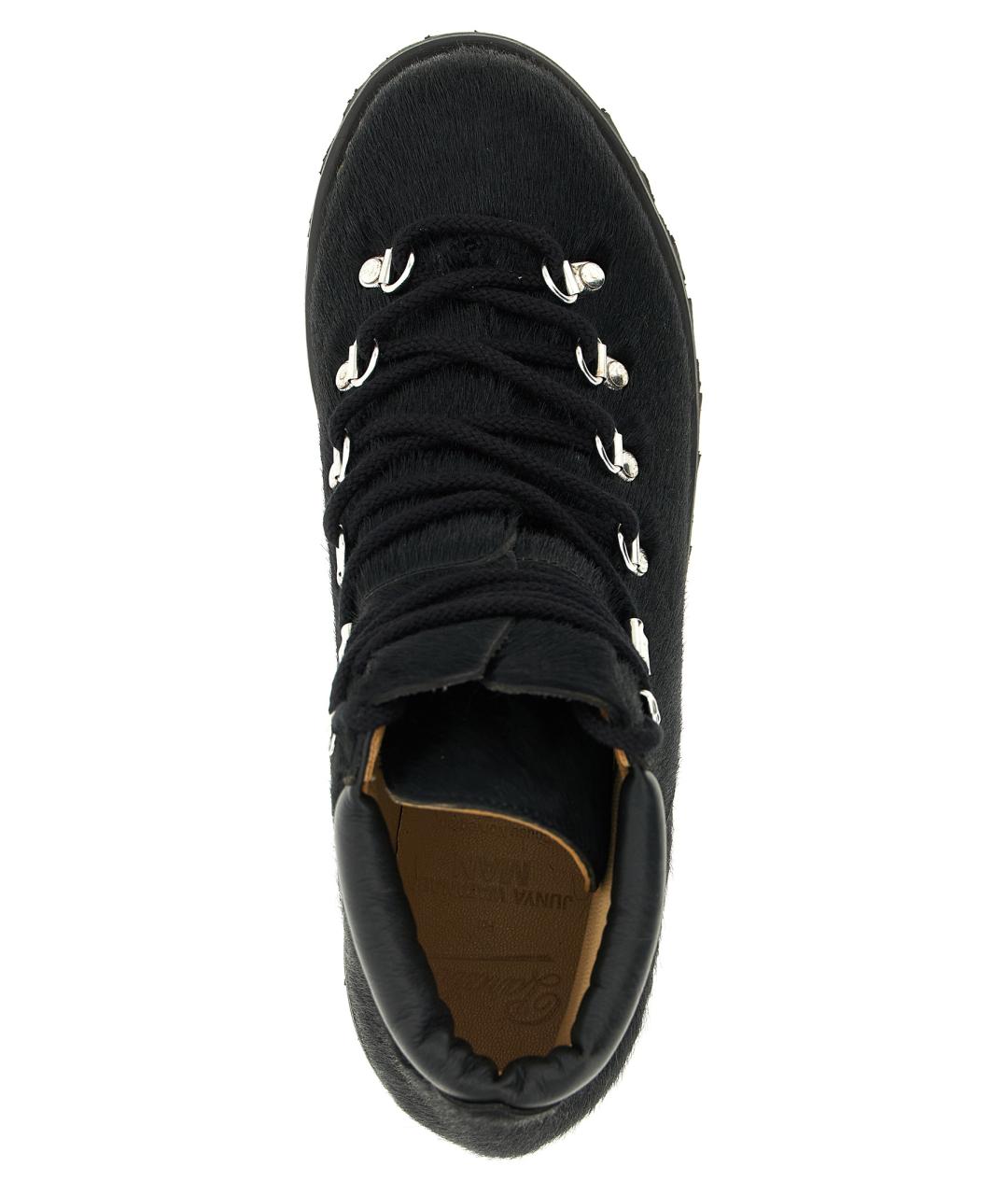 JUNYA WATANABE Черные кожаные высокие ботинки, фото 4