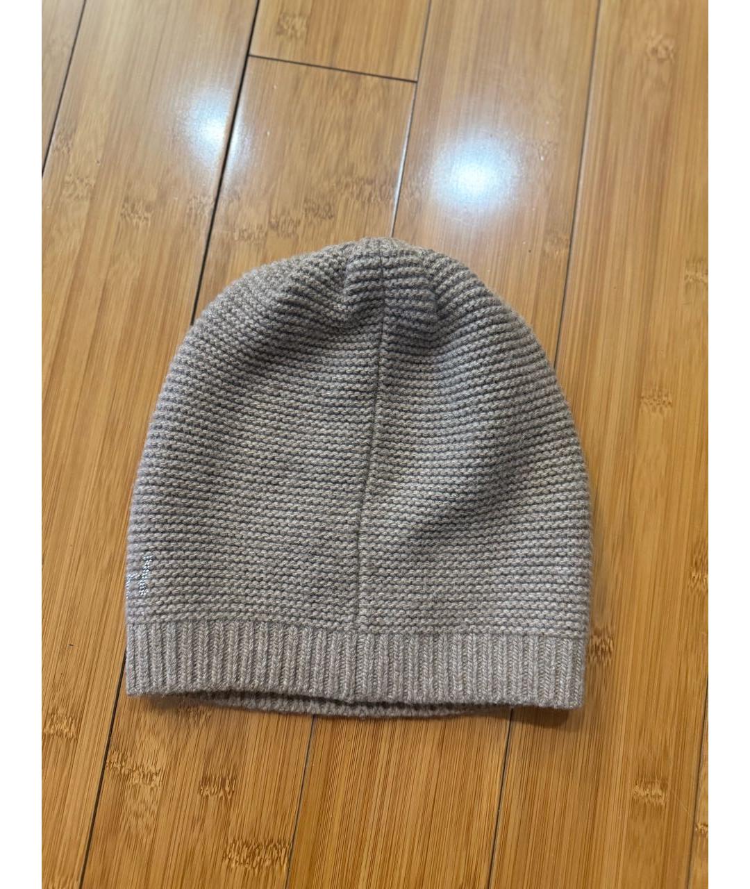 BLUGIRL Бежевая шерстяная шапка, фото 2