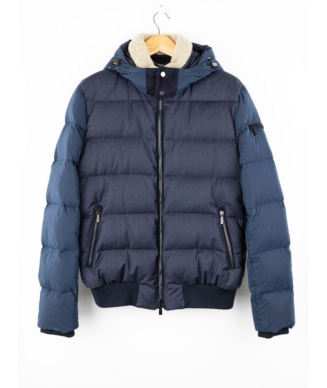 MOORER Темно-синяя шерстяная куртка, фото 5