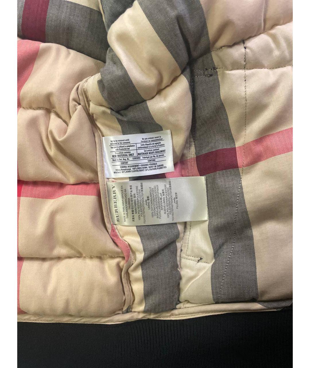 BURBERRY Черный пуховик, фото 5