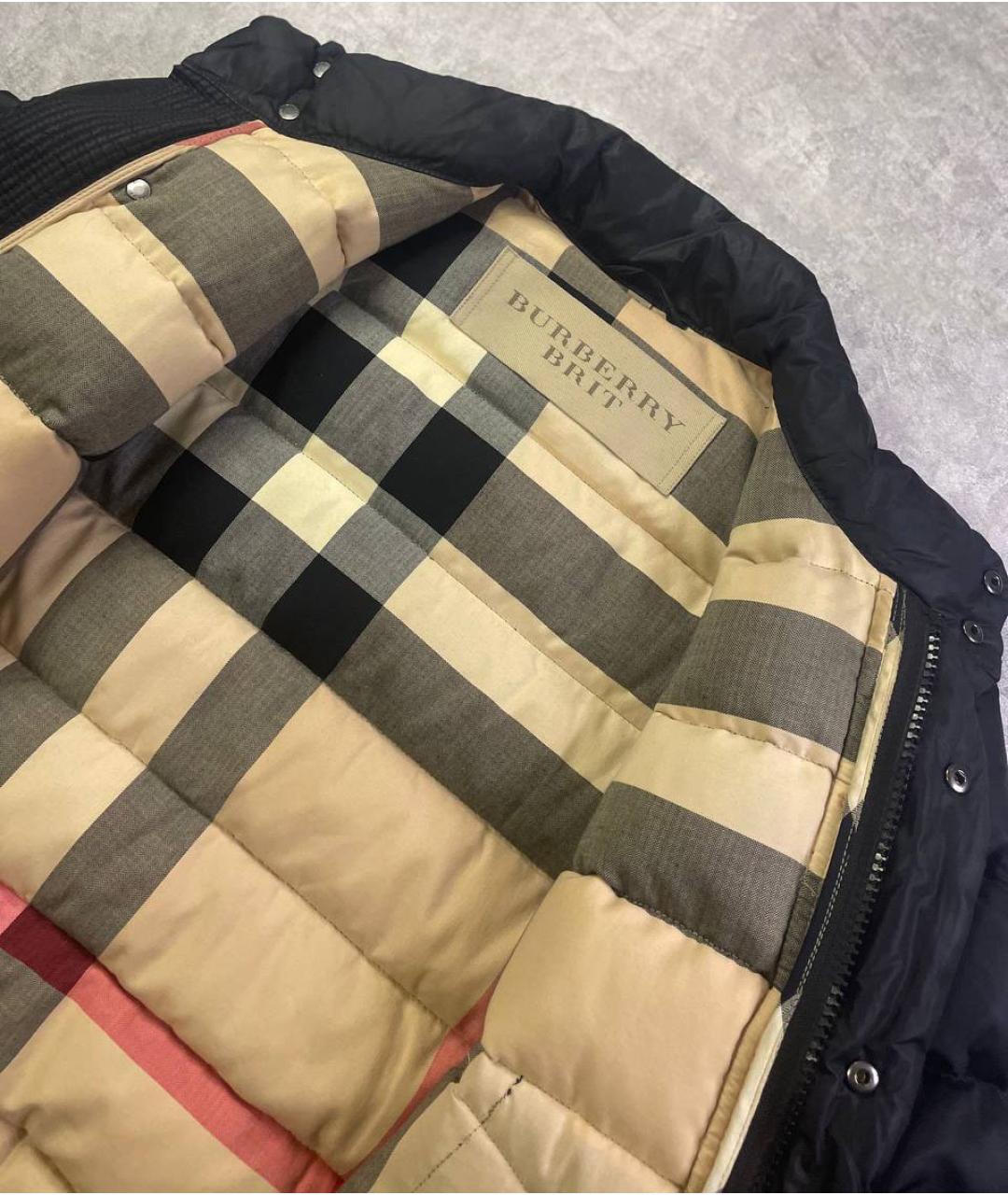 BURBERRY Черный пуховик, фото 4