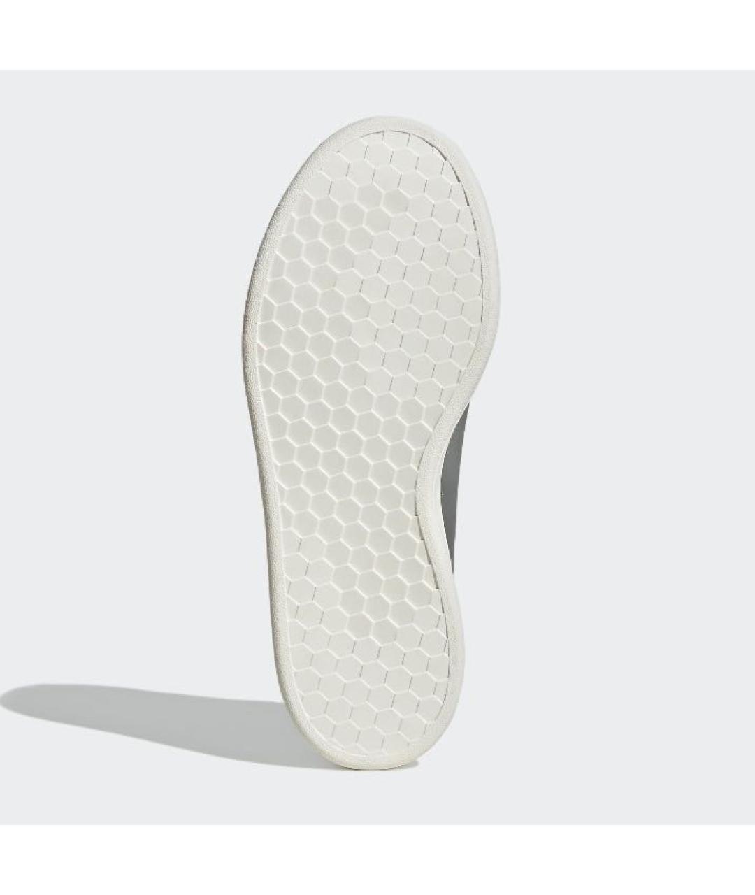 ADIDAS Серебряные кожаные кроссовки, фото 3