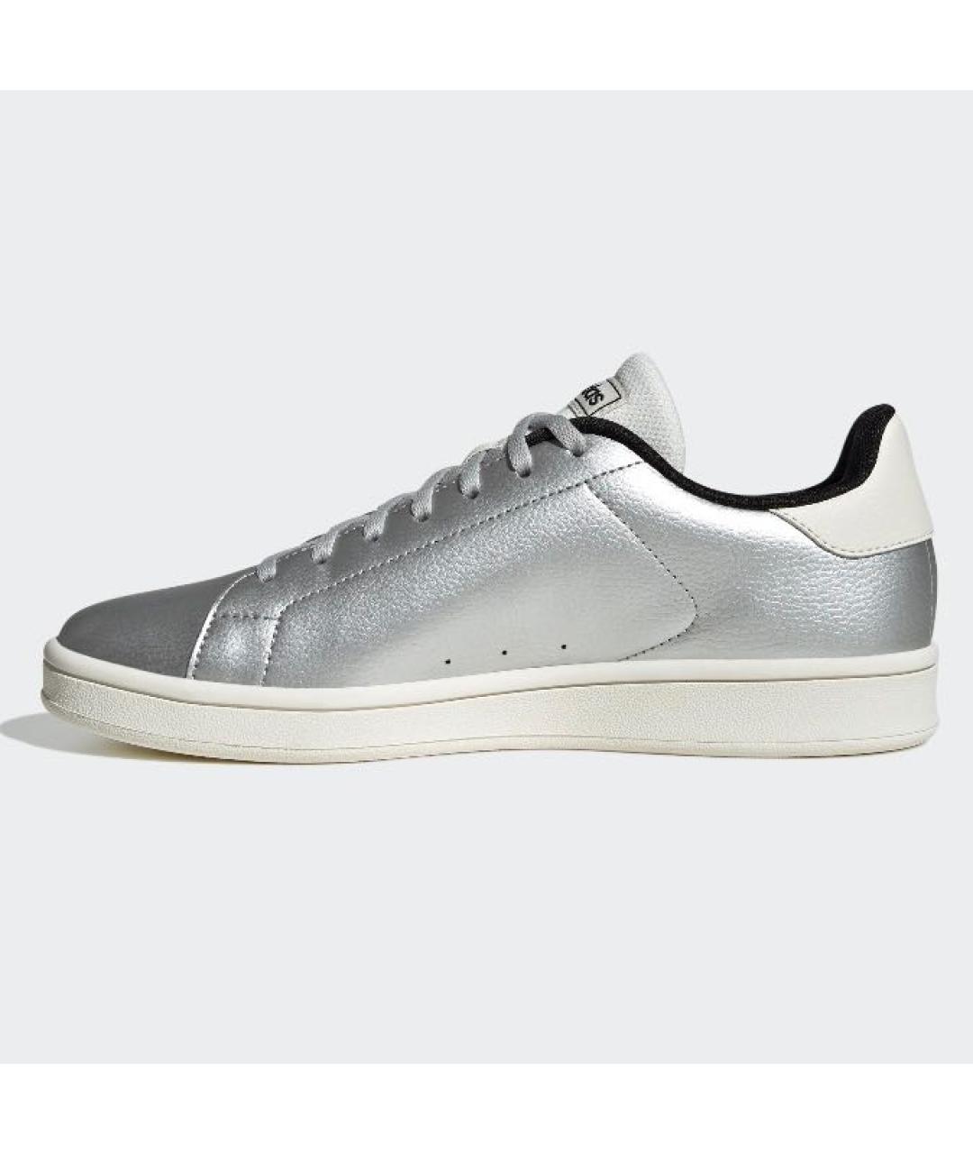 ADIDAS Серебряные кожаные кроссовки, фото 6