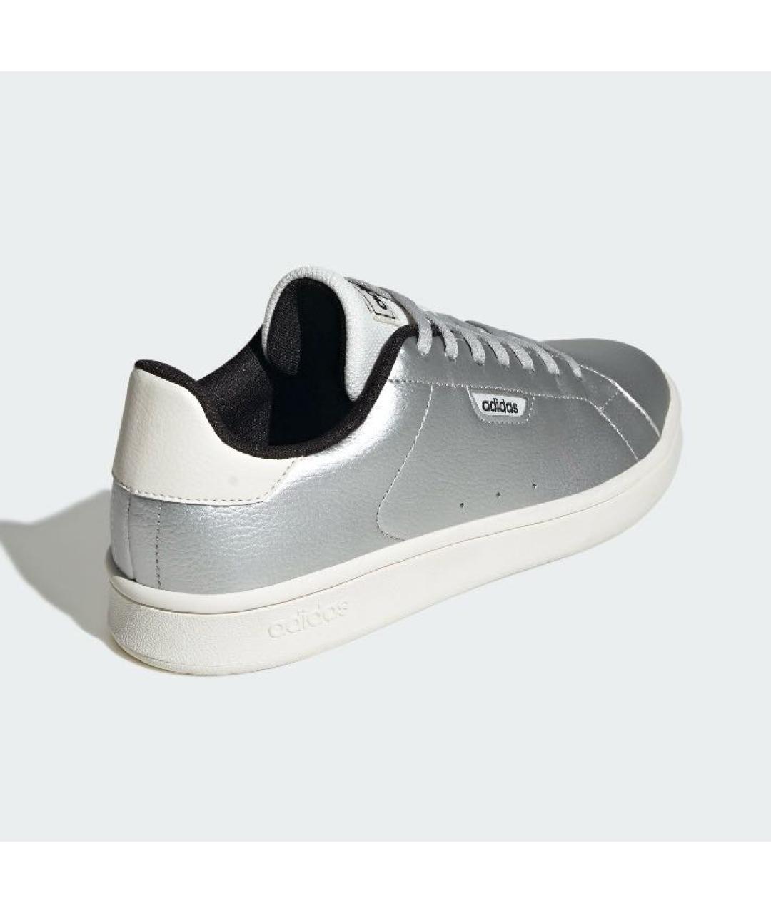ADIDAS Серебряные кожаные кроссовки, фото 5