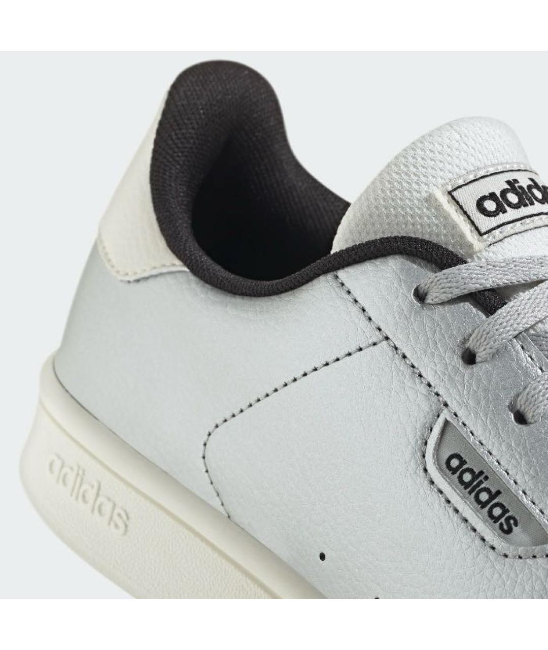 ADIDAS Серебряные кожаные кроссовки, фото 8