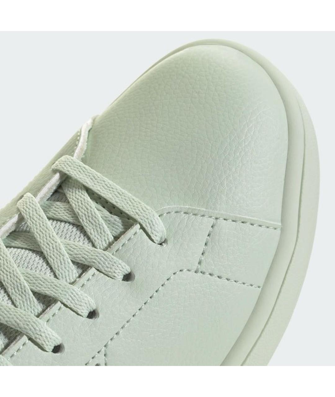 ADIDAS Зеленые кожаные кроссовки, фото 7