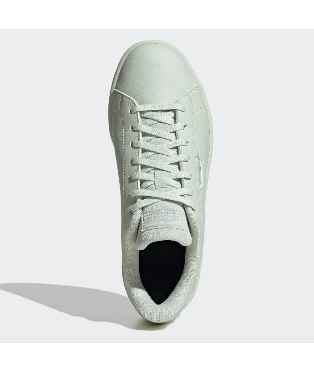 ADIDAS Зеленые кожаные кроссовки, фото 2