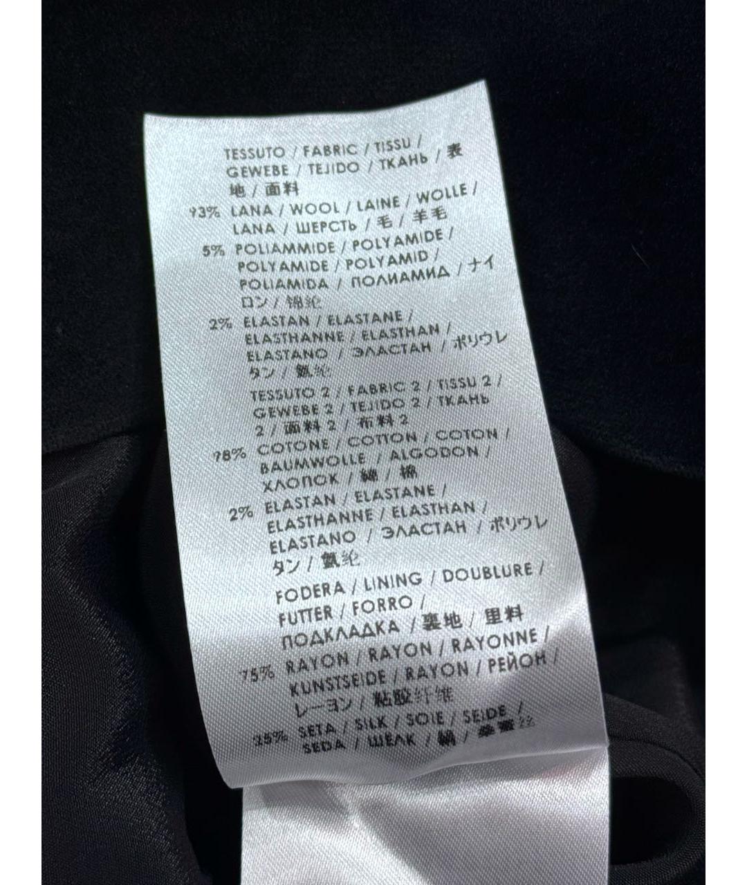 ALEXANDER MCQUEEN Черное шерстяное коктейльное платье, фото 6