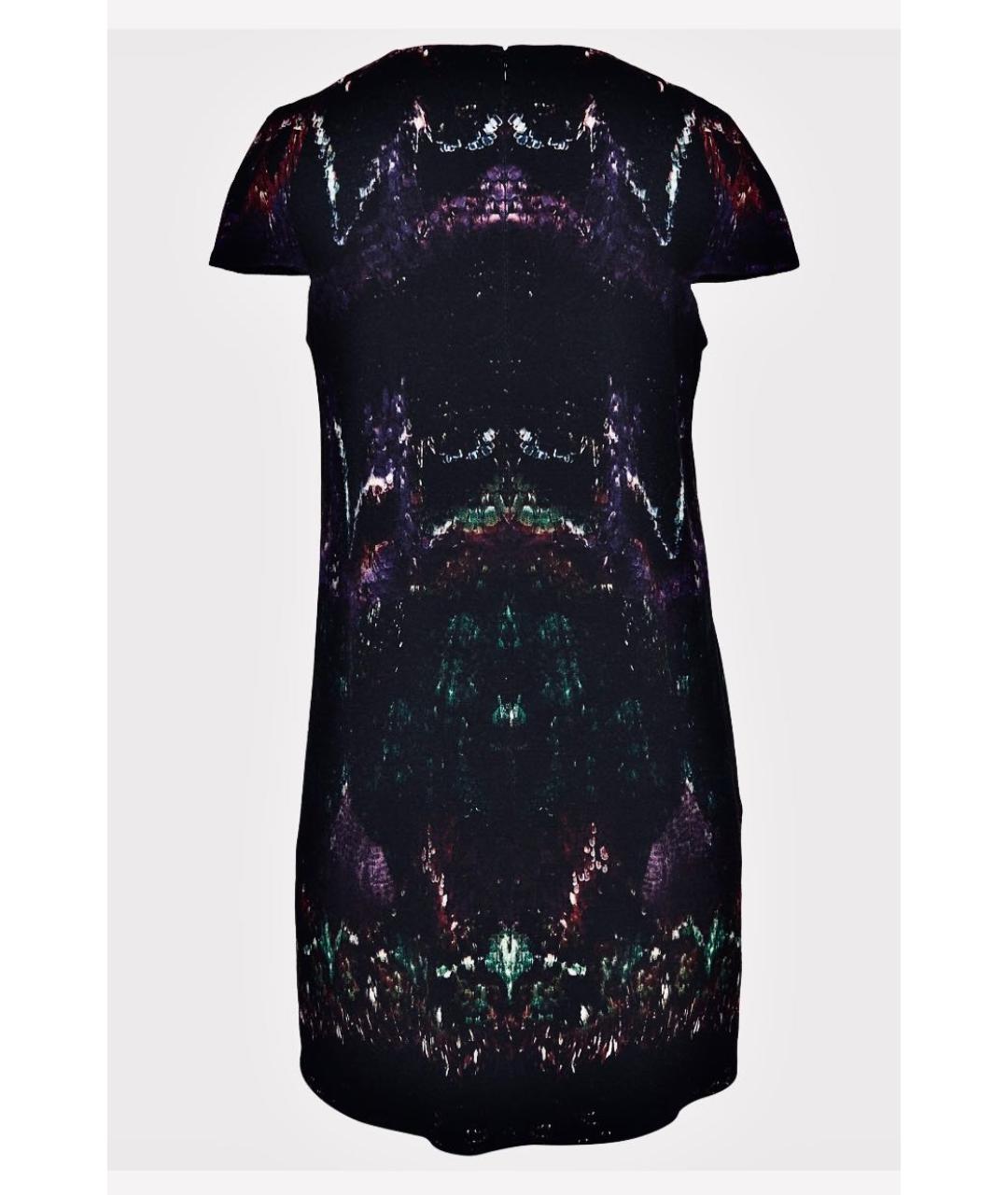 ALEXANDER MCQUEEN Черное шерстяное коктейльное платье, фото 2