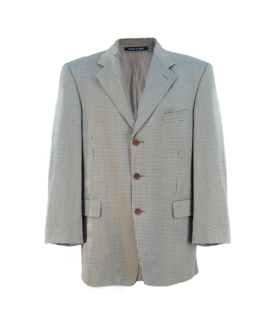 SAINT LAURENT Бежевый шерстяной пиджак, фото 1