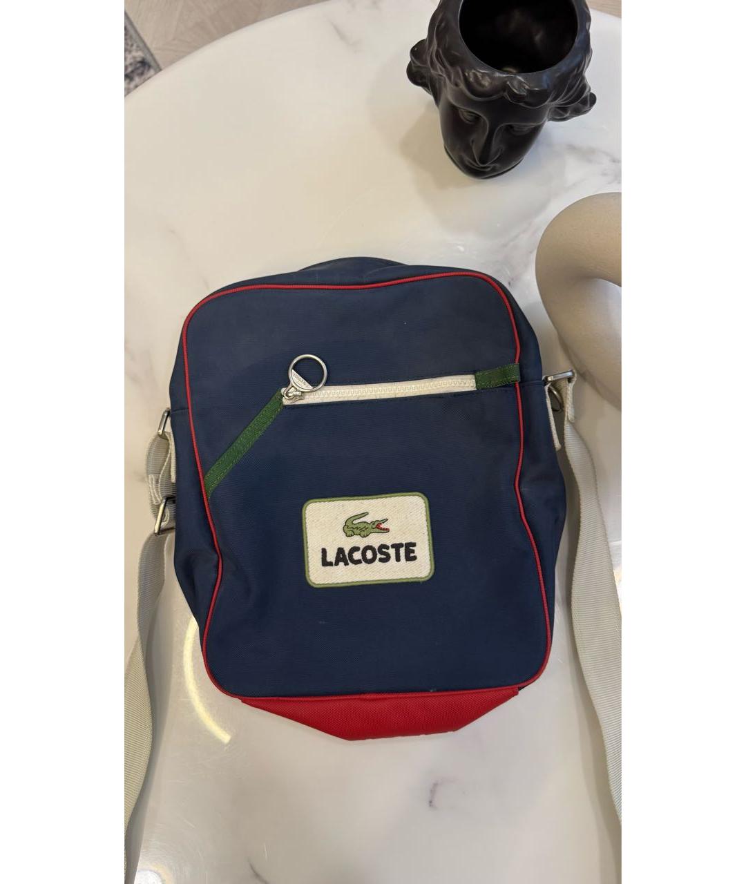 LACOSTE Синяя сумка через плечо, фото 5