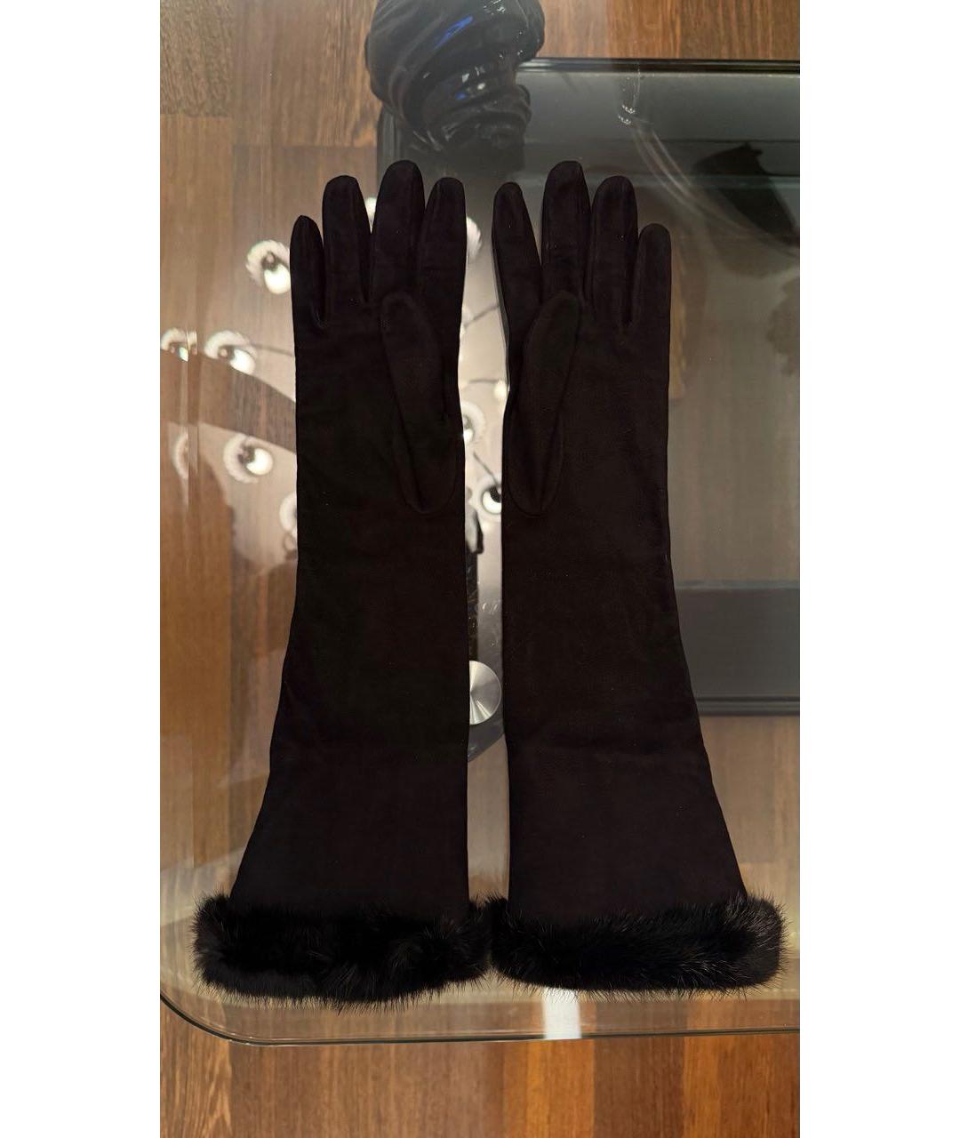 DOLCE&GABBANA Черные перчатки, фото 2