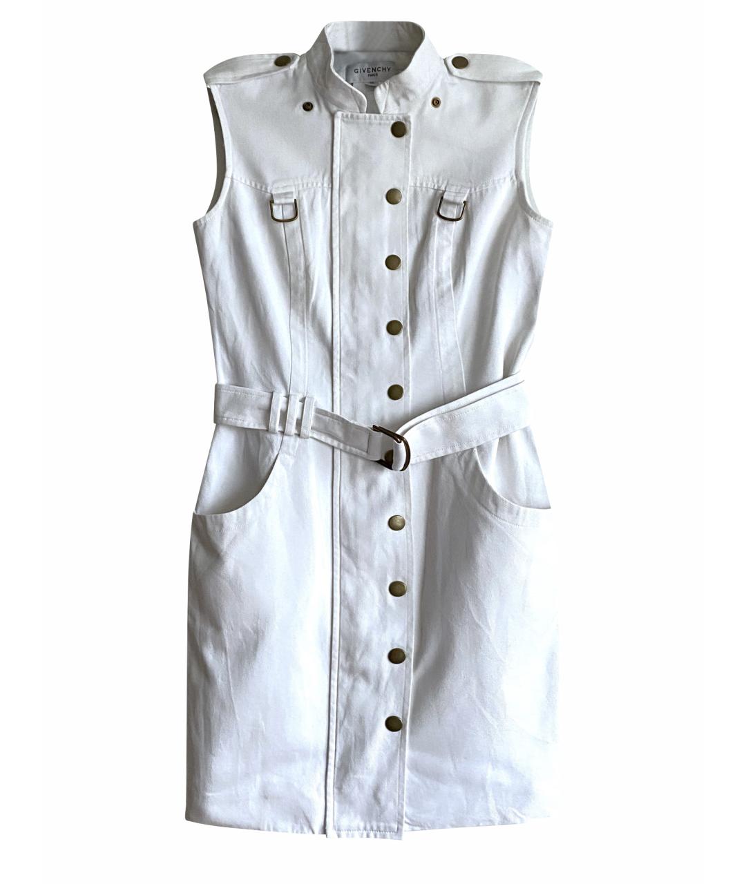 GIVENCHY Белое хлопковое повседневное платье, фото 1