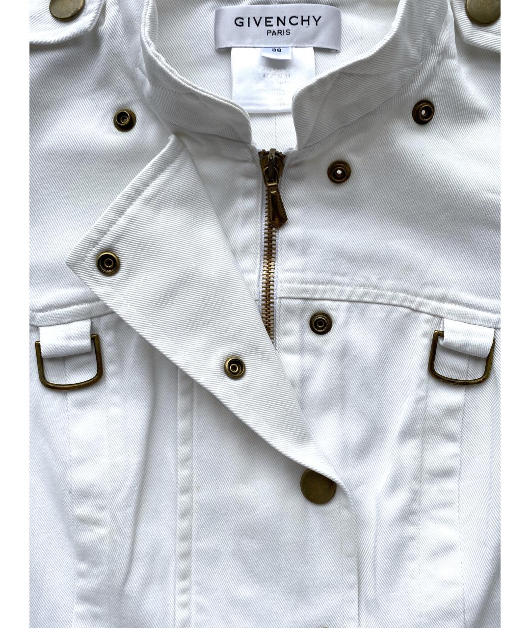 GIVENCHY Белое хлопковое повседневное платье, фото 5